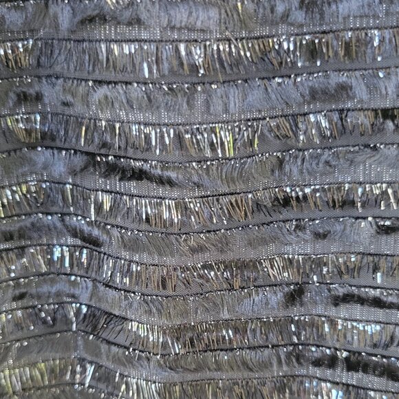 NANETTE LEPORE Black Sparkly Fringe Dress 2 - Picture 3 of 5